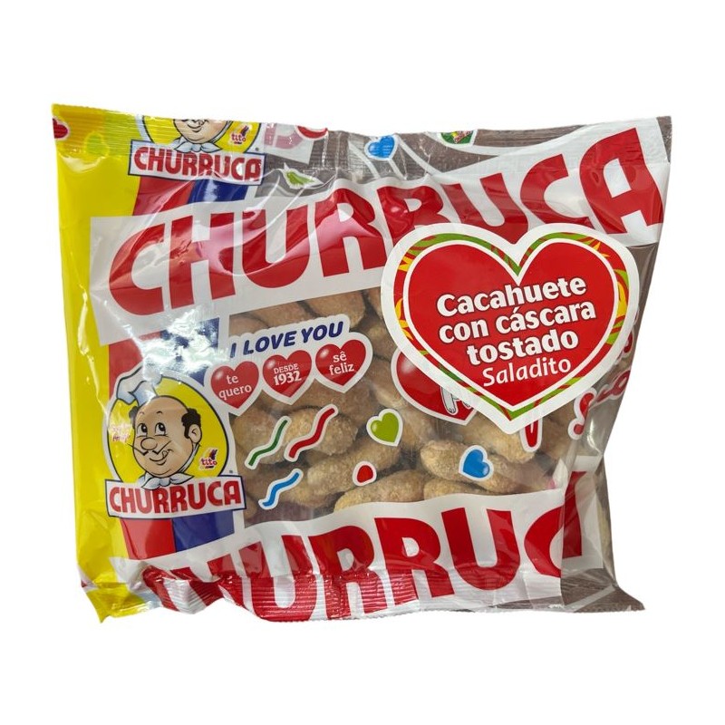 Frutos Secos Churruca Cacahuete cáscara tostado con sal 125gr