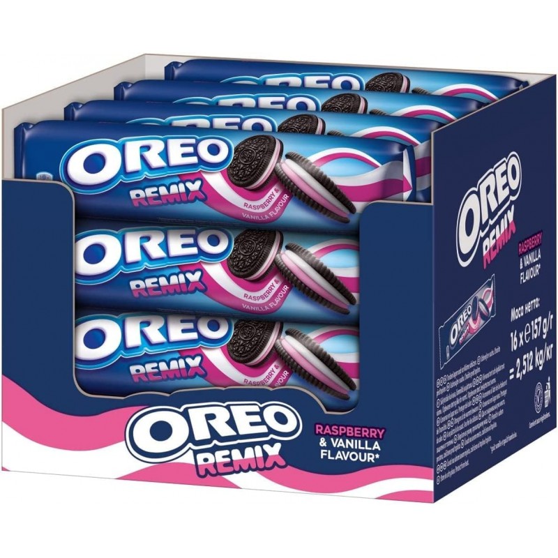 Comprar Oreo Remix Frambuesa Vainilla 157gr X 16u