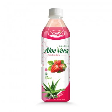 Nawon Aloe Vera Drink Strawberry Flavor 500ml