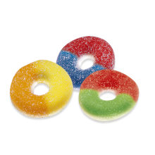 Fini sour assorted hoops 1kg.