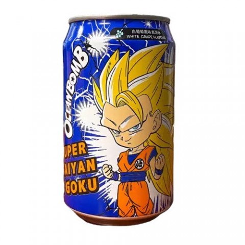 Ocean Bomb White Grape Drink Ed. One Piece (SUPER SAIYAN 3 GOKU) 330ml.