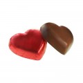 Corazones de chocolate envueltos interdulces 1Kg 140u. aprox.