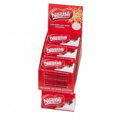 Tabletas de chocolate con leche de Nestlé de 20 grs. 36 unidades