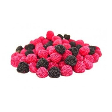 Caramelos de goma Fini Mini Moras rojas y negras 1 kg.