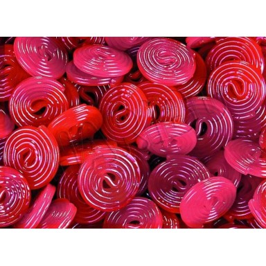 Discos rojos regaliz Haribo 2Kg.