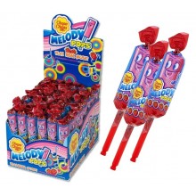 Melody pops sabor fresa estuche 48u.