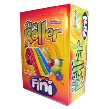 Fini roller pica de fresa limon manzana y frambuesa 40 unidades.