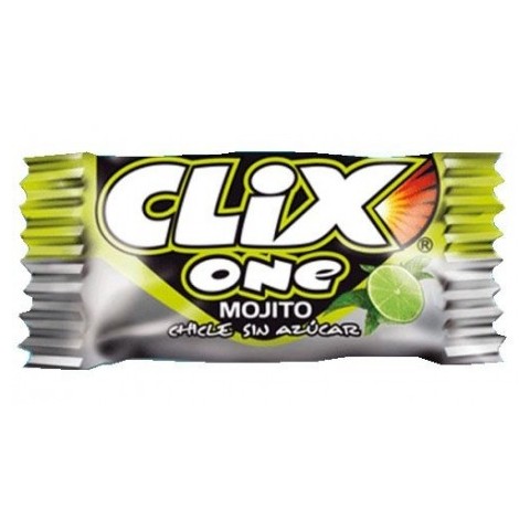 Chicles Clix sabor mojito sin azucar 200 unidades.