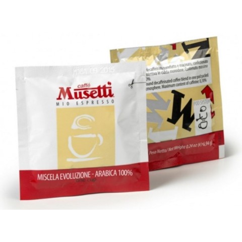 Café Musetti Evoluzione monodosis estuche 150 unidades.