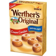 Caramelos Werther's original sabor nata sin azúcar cajitas 12u x 42g.