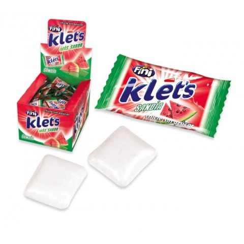 Chicle Klet's sandia sin azúcar fini 200u.