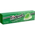 Trident stick bubble gum chlorophyll flavor.