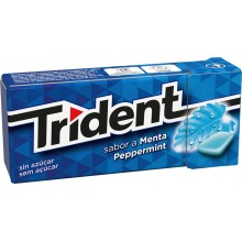 Chicles trident fresh formato gragea sabor menta.