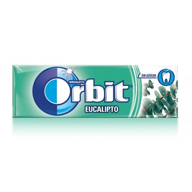 Chicles Orbit Eucalipto formato gragea.