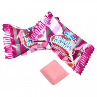 Chicles Dubble Bubble sabor fresa sin gluten 150 unidades.