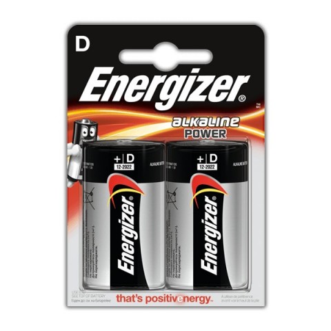 Pilas Energizer LR20 D 2u. 1,5V.