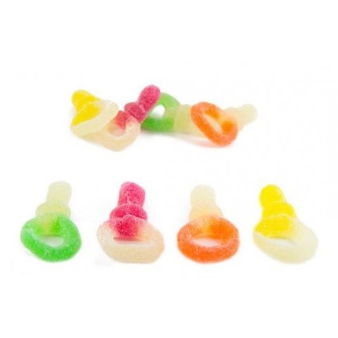 Caramelos de goma Dulcipop Chupetes de colores bolsa 250 unid.