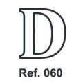 Cork letter D 10cm.