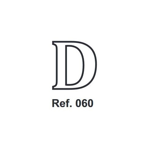 Cork letter D 10cm.