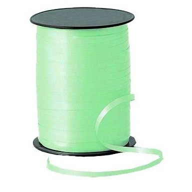 Roll of green ribbon for ties 500m 1u.