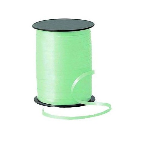 Roll of green ribbon for ties 500m 1u.