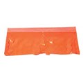 Fleco plastico para fiestas 25 metros naranja.