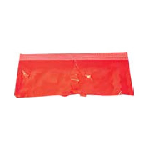 Fleco plastico para fiestas 25 metros rojo.