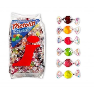 Caramelos Pictolín Cristal Intervan bolsa 1 kg.