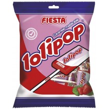 Kojak Fiesta sabor cereza relleno de chicle estuche 100 unidades.