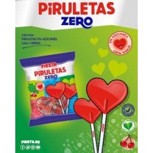 Piruletas Zero Fiesta cereza Bolsa 7u.