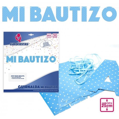 Guirnalda Azul Mi Bautizo