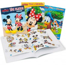 Libro para colorear Disney con 40 pegatinas.