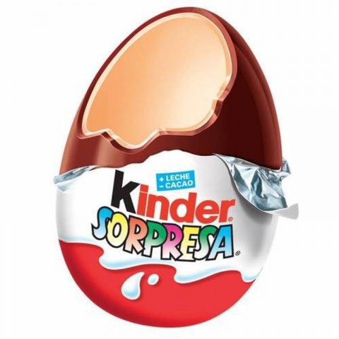 Kinder Sorpresa huevos de chocolate 72 unidades.