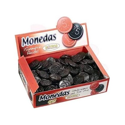 Monedas negras de Roypas caja con 200 unidades.