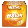 Caramelos halls miel y limon caja de 20 paquetes