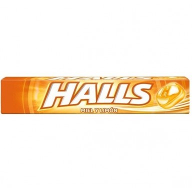 Caramelos halls miel y limon caja de 20 paquetes