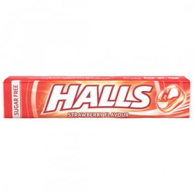 Caramelos Halls Fresa 20 paquetes