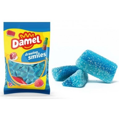 Caramelos de goma Damel Tajadas azules super pika 1kg.