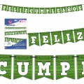 Football garland "Feliz cumpleaños" 1u.