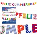 Garland "Feliz cumpleaños" figures 1u.