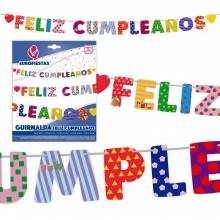 Guirnalda Feliz Cumpleaños Figuras 1u.