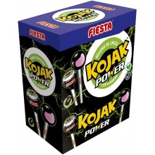 Kojak Power Fiesta sabor bebida energética relleno de chicle 100 unidades.