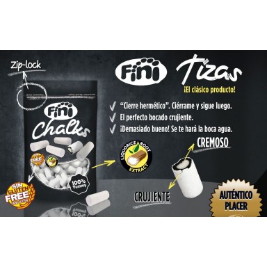 Bag zip-lock licorice chalks 160gr.