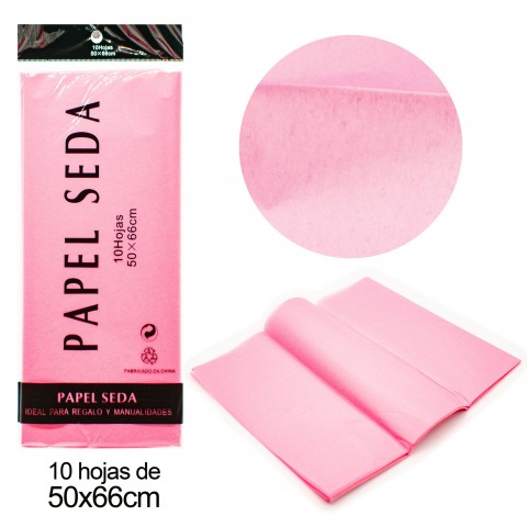 Pink tissue paper 10 sheets 50 x 66cm