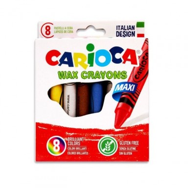 Carioca wax crayons 8 units