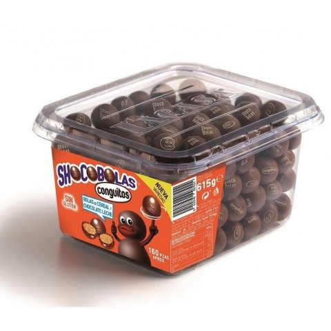 Shocobolas chocolate con leche Tarro 160u.