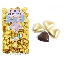 GOLD chocolate hearts 1Kg.