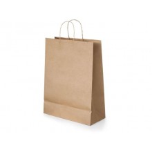 Bolsa papel Kraft Lisa 18x8x24 1u.