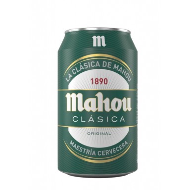 Cerveza Mahou Clásica lata 33cl pack 8 unidades