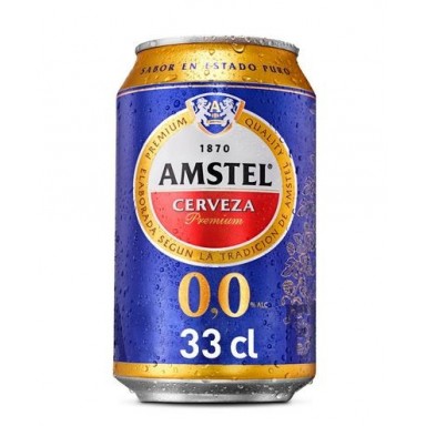 Cerveza Amstel Sin Alcochol lata 33cl pack 8 unidades